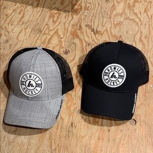 Howies Hockey Gray and Black Caps